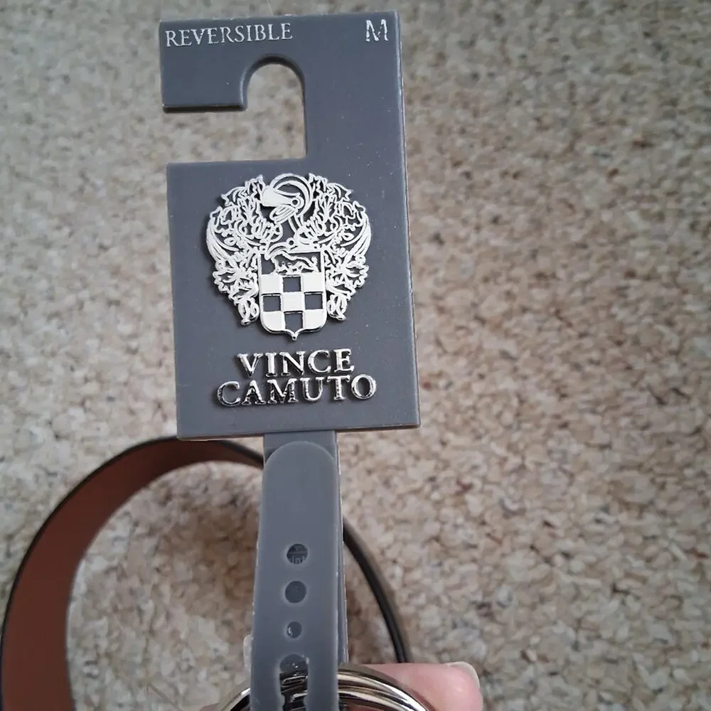 NWT Vince Camuto Faux Leather Belt Black Size Medium